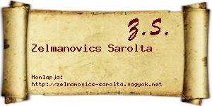 Zelmanovics Sarolta névjegykártya